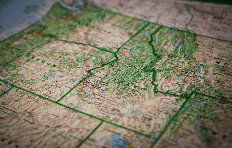 Map of Idaho, where A Alley Dog Bail Bonds serves all your bail bonds needs!